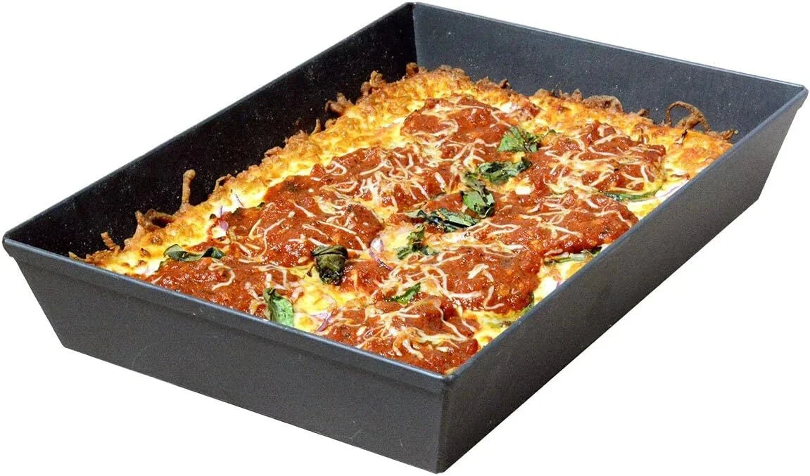 10 x 14-inch Detroit-style pizza pan Made in the USA Hard anodized finish 07FC0E-D4 - KOEEK [3]