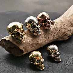 10pc EDC Brass White Red Copper Skull Bead Knife Lanyard Paracord Beads DIY Bead 07FC0E-D4 - KOEEK [1]