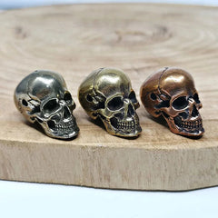 10pc EDC Brass White Red Copper Skull Bead Knife Lanyard Paracord Beads DIY Bead 07FC0E-D4 - KOEEK [4]