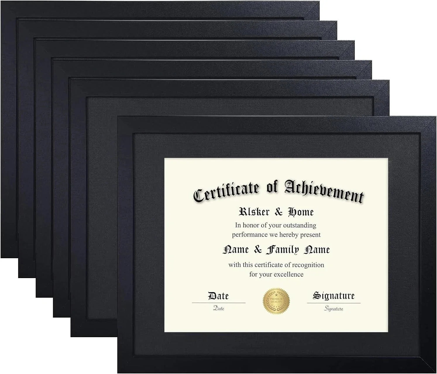 11x14 Degree Certificate Frame, Set of 6, 8.5x11 Degree Certificate Frame 07FC0E-D4 - KOEEK [1]