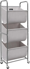 120-liter vertical rolling laundry basket with wheels and 2 brakes 07FC0E-D4 - KOEEK [1]