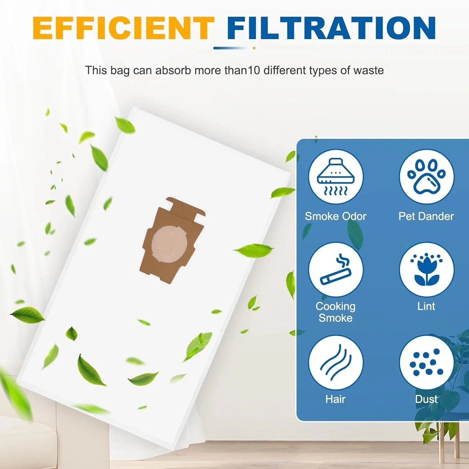 12 packs of 204814 model vacuum cleaner filter bags,suitable for all Kirbymodels 07FC0E-D4 - KOEEK [6]