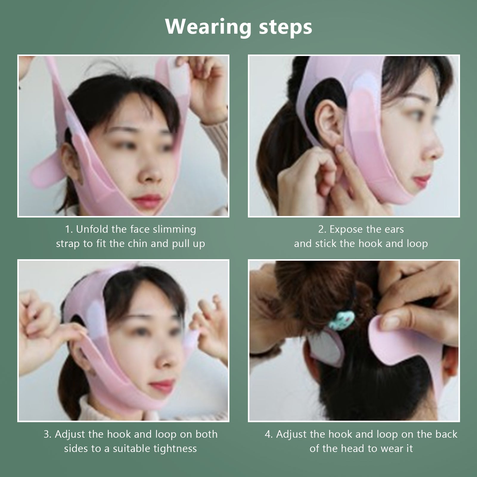 new Facial Slimming Strap Silicone Soft Elastic Double Chin Reducer V Line Face ABE koeek - KOEEK