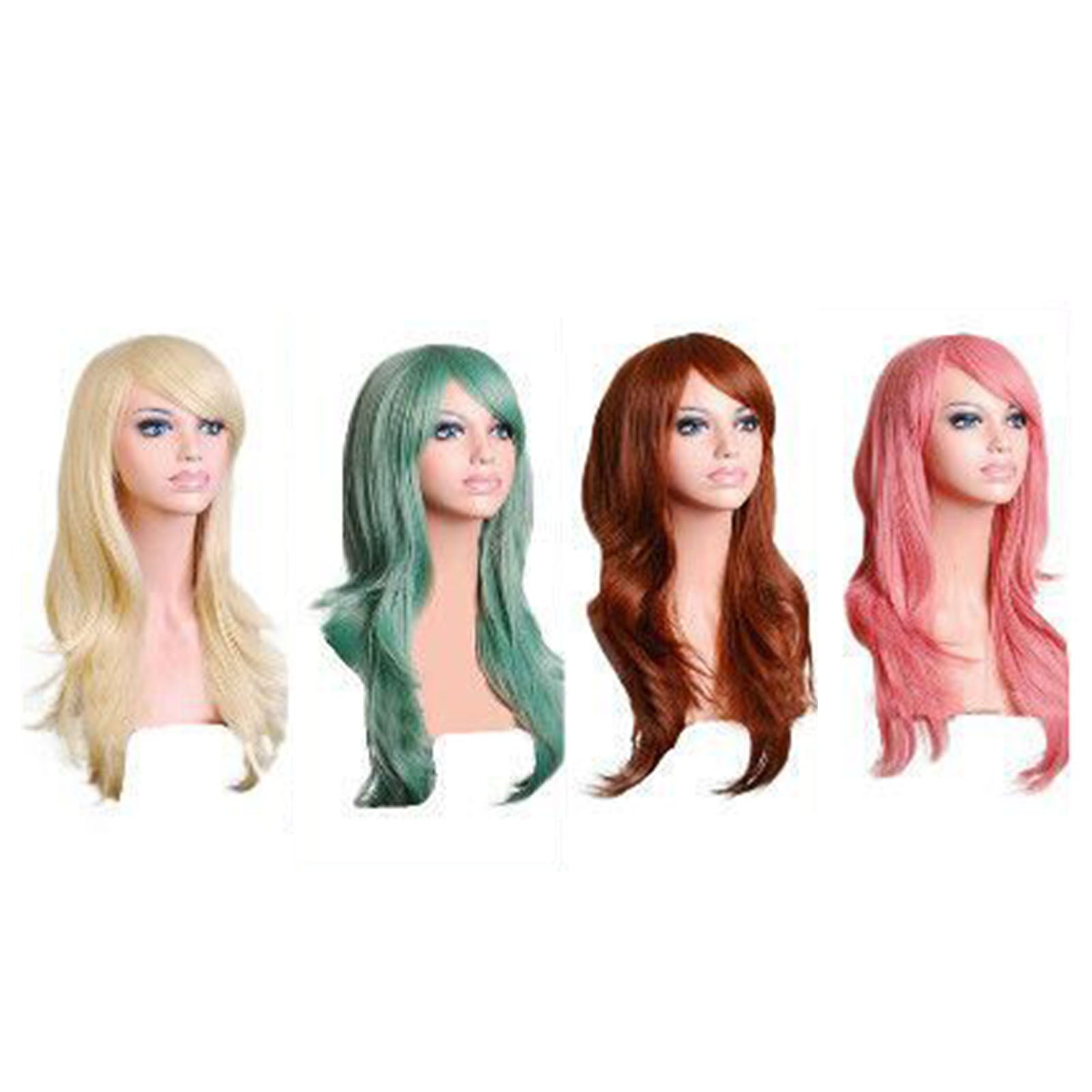 new Cosplay Long Curly Wavy Wig Women Girls Heat Resistant Fashionable Halloween ABE koeek - KOEEK