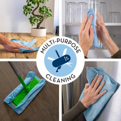 150 Pack Microfiber Cleaning Cloths, Household Bulk Microfiber Towels 07FC0E-D4 - KOEEK [4]