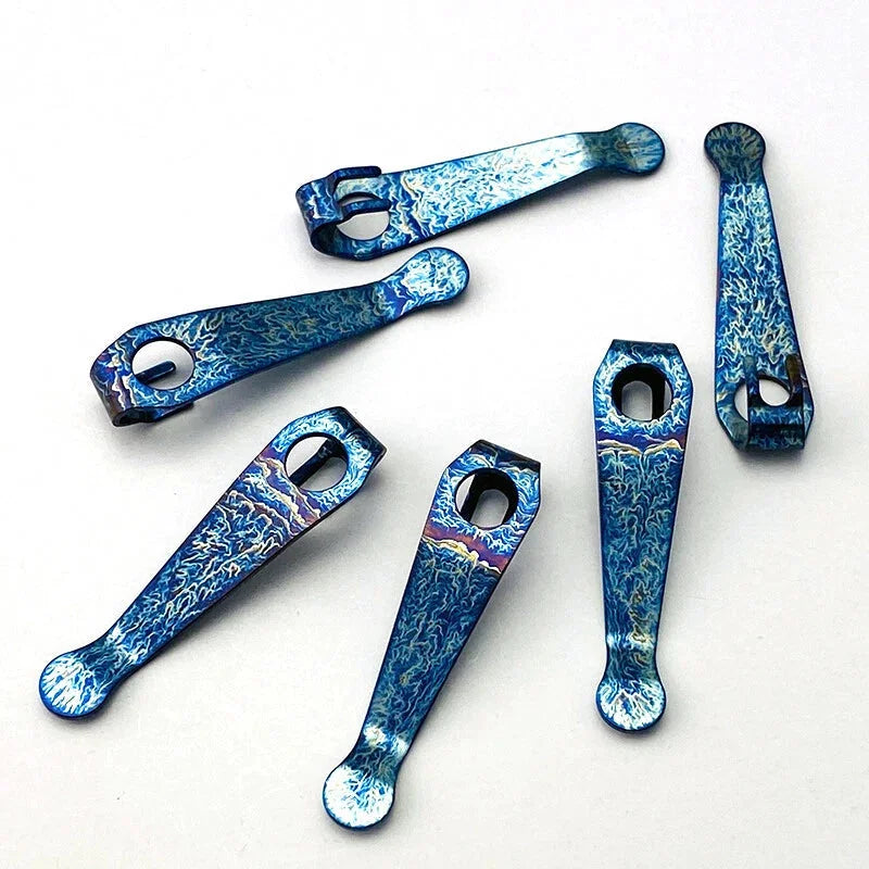 1PCS Knife Titanium Lightweight Deep Carry Pocket Clip for Spyderco Para 3 07FC0E-D4 - KOEEK [1]