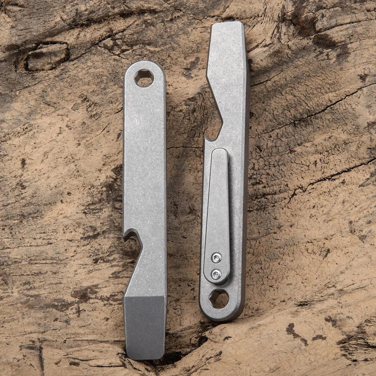 1PCS Titanium Pocket Tool Bottle Opener Pry Bar Crowbar EDC Outdoor Tool Gifts 07FC0E-D4 - KOEEK [1]