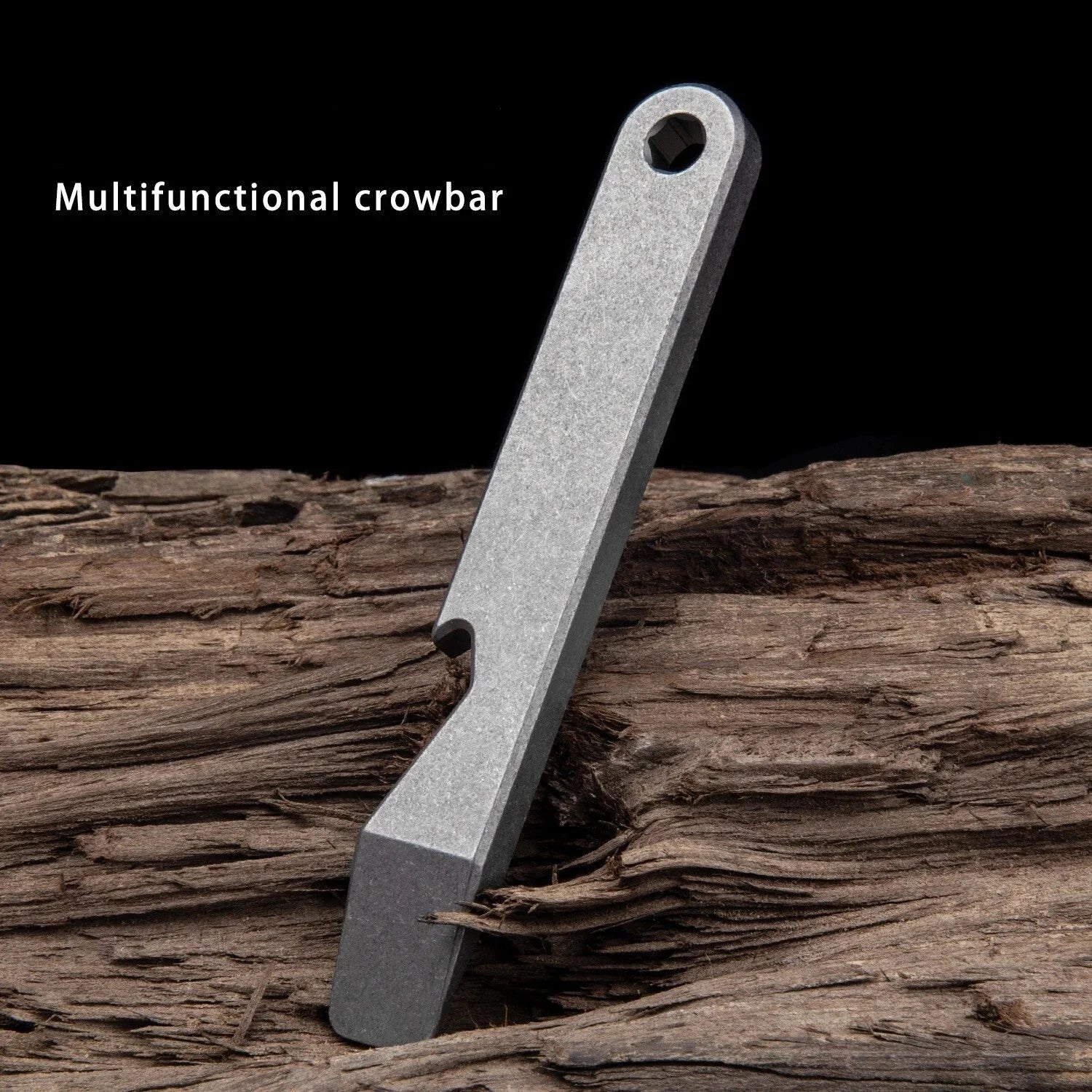 1PCS Titanium Pocket Tool Bottle Opener Pry Bar Crowbar EDC Outdoor Tool Gifts 07FC0E-D4 - KOEEK [5]