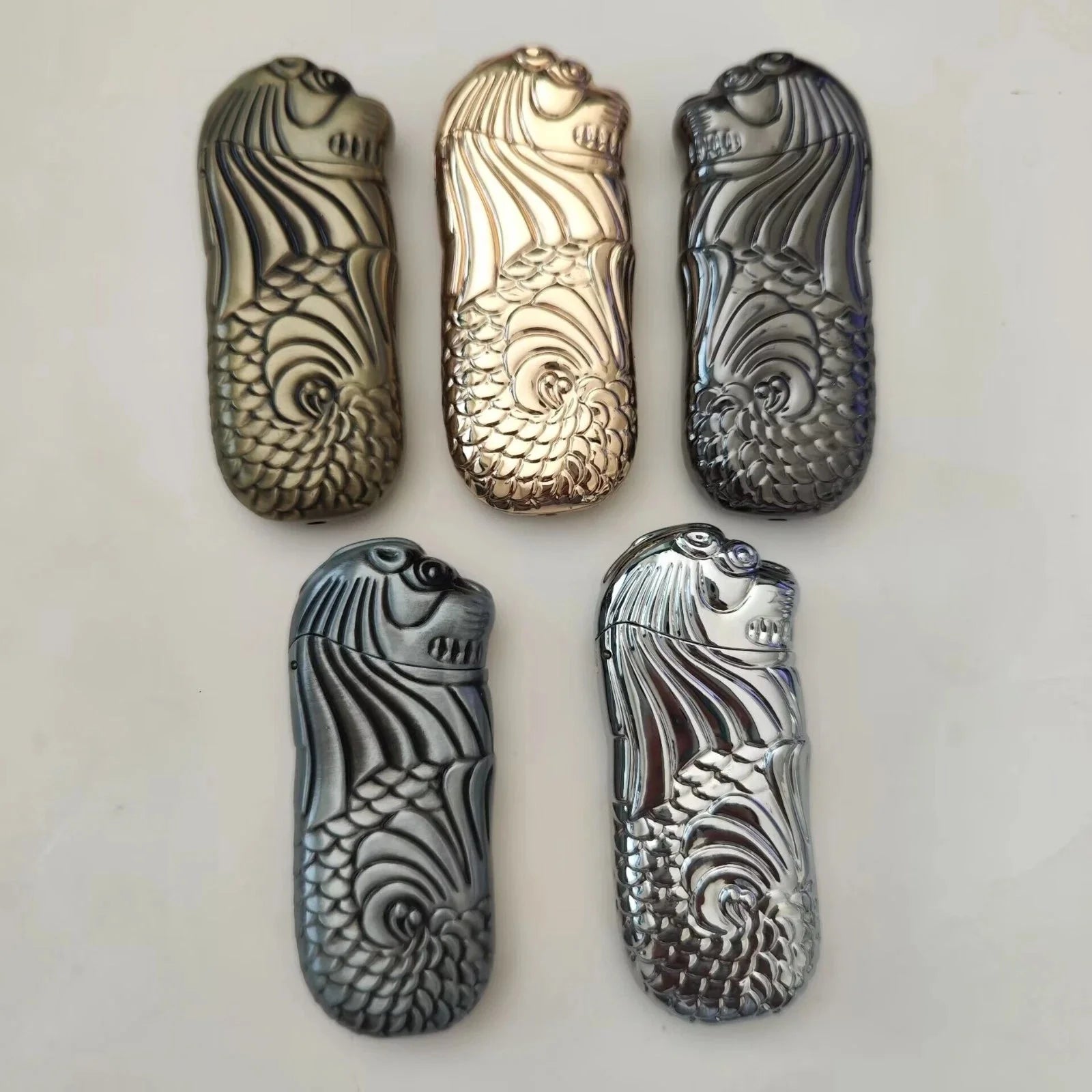 1PC Metal Lighter Case Cover For Bic J5 Lighter Retro Lighter Case Shell EDC Toy 07FC0E-D4 - KOEEK [2]