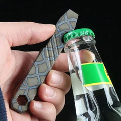1PC Titanium Alloy Multi-Tool Pry Bar Crowbar Bottle Opener Wrench Outdoor EDC 07FC0E-D4 - KOEEK [3]