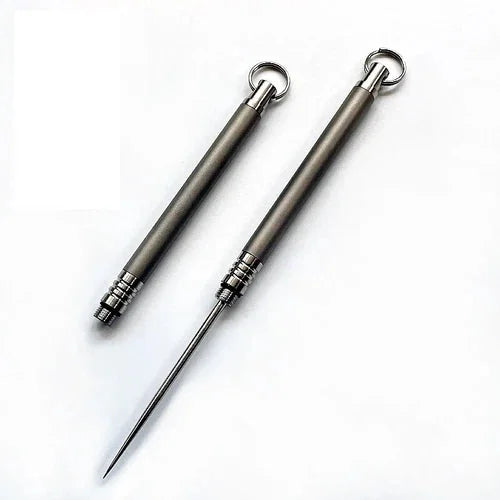 1PC Titanium Toothpick With Protective Case Holder Keychain EDC Multi Tool Gift 07FC0E-D4 - KOEEK [1]