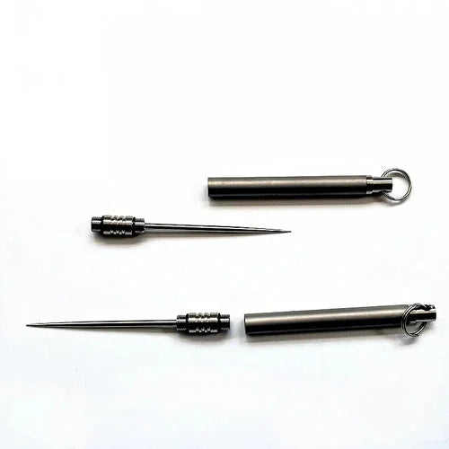 1PC Titanium Toothpick With Protective Case Holder Keychain EDC Multi Tool Gift 07FC0E-D4 - KOEEK [5]