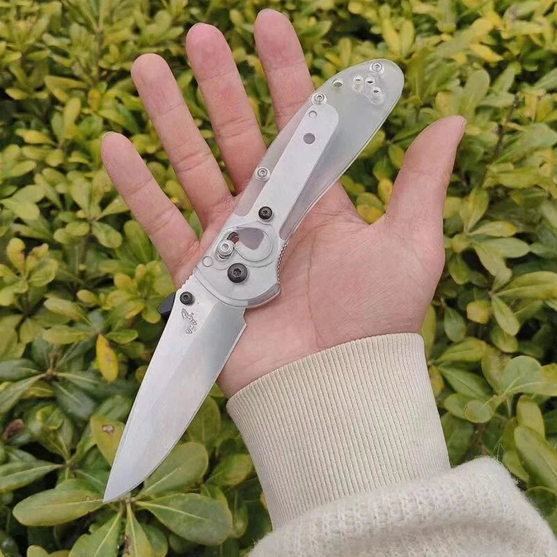 1Pair Transparent Acrylic Knife Handle Scale For Benchmade Griptilian 551 Knives 07FC0E-D4 - KOEEK [4]