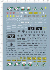 1/100 MG White Wolf MS-06R-1A Zaku GDM Figure Model Markings Water Slide Decal 07FC0E-D4 - KOEEK [1]
