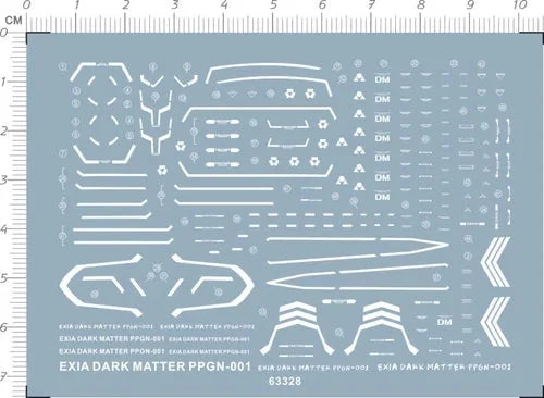 1/144 HG Dark Matter Booster Exia GDM Figure Markings Water Slide Decal White 07FC0E-D4 - KOEEK [1]