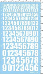 1/16 1/35 1/72 1/144 WWII Military FONTS 11-3 Numbers Model Water Decal White 07FC0E-D4 - KOEEK [1]