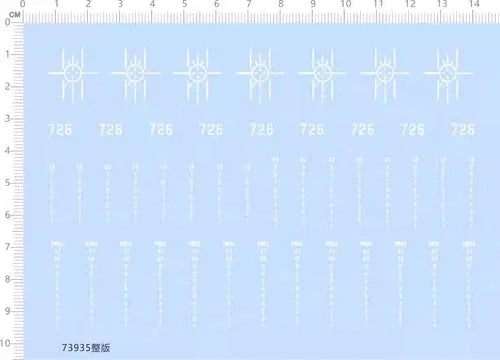 1/350 USN USS Ohio SSBN SSGN-726 PROJ Draught line Submarine Water Slide Decal 07FC0E-D4 - KOEEK [1]