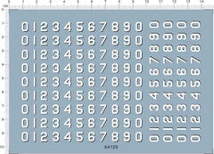 1/350 USN US NAVY PLA 7mm 0-9 Hull Number Battle Ship Markings Water Slide Decal 07FC0E-D4 - KOEEK [1]