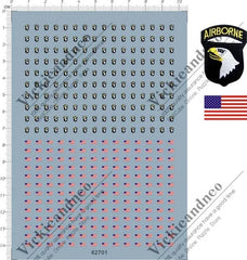 1/35 Scale USA 101 Airborne Division armband Screaming Eagle Water Slide Decal 07FC0E-D4 - KOEEK [1]