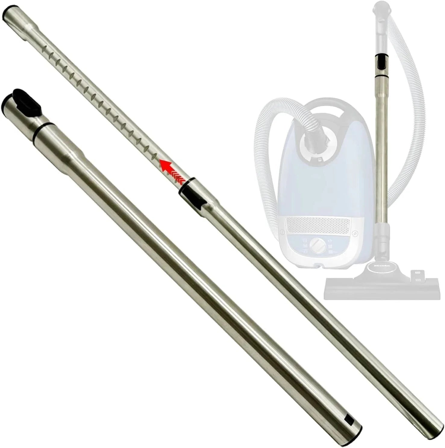 1-3/8 inch stainless steel vacuum extension tube, extendable up to 41.7 inches. 07FC0E-D4 - KOEEK [1]
