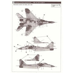1/48 MiG-29AS Slovak Air Force NATO Digital Camouflage marking Water Slide Decal 07FC0E-D4 - KOEEK [3]