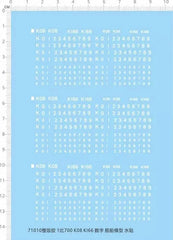 1/700 Ship Hull Number K08 K166 Markings Transfer Sheet Water Slide Decal White 07FC0E-D4 - KOEEK [1]