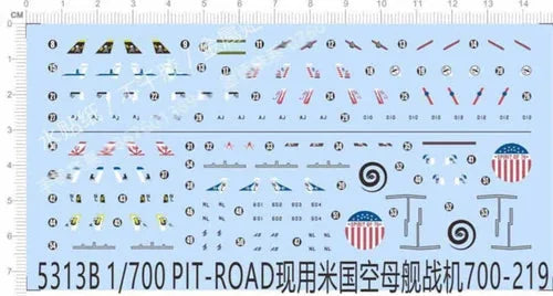 1/700 USN E2 F-14 F-16 Carrier-based aircraft Markings Water Slide Decal 5313B 07FC0E-D4 - KOEEK [1]