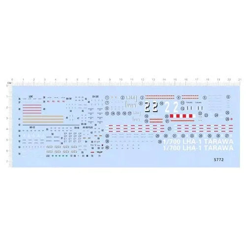 1/700 USS LHA-1 Tarawa Amphibious assault ship 22 Markings Water Slide Decal 07FC0E-D4 - KOEEK [1]