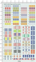 1/700 WWII National FLAGS Military PENNANTS Navy Ship Model Water Slide Decal 07FC0E-D4 - KOEEK [1]