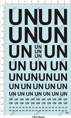 1/72 1/35 1/32 2-25mm Black UN Military vehicle Model Insignia Water Slide Decal 07FC0E-D4 - KOEEK [1]