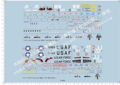 1/72 F-105D Thunderchief F-105G Wild Weasel Fighter Markings Model Water Decal 07FC0E-D4 - KOEEK [1]
