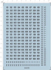 1/72 German Armored Tank Turret 5mm 0-9 Number Panzer Vehicle Water Decal Black 07FC0E-D4 - KOEEK [1]
