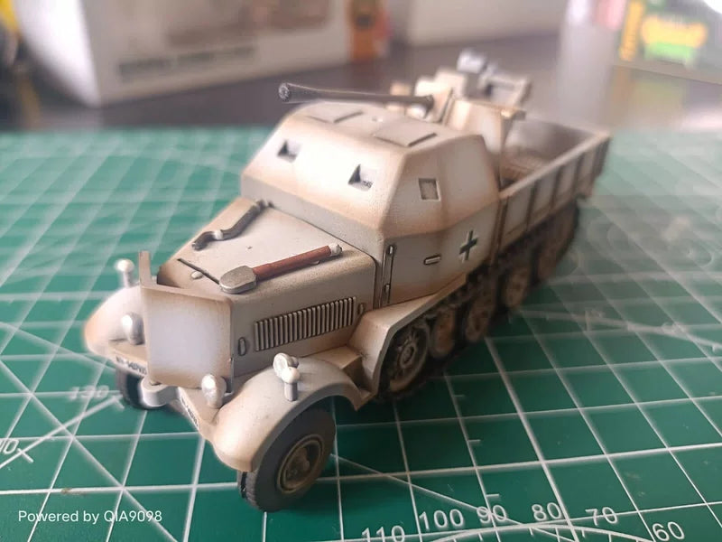 1:72 Scale WWII German Sd .Kfz.7/2 Flak37 Antiaircraft Gun Winter Painting Model 07FC0E-D4 - KOEEK [1]