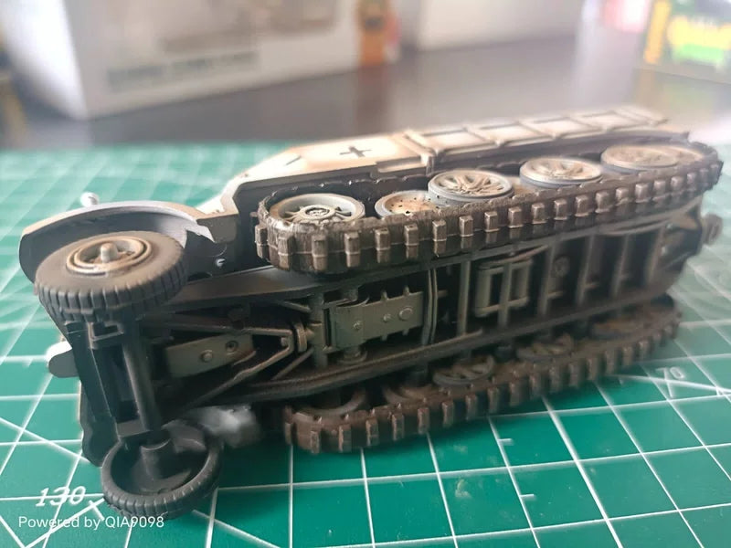 1:72 Scale WWII German Sd .Kfz.7/2 Flak37 Antiaircraft Gun Winter Painting Model 07FC0E-D4 - KOEEK [11]
