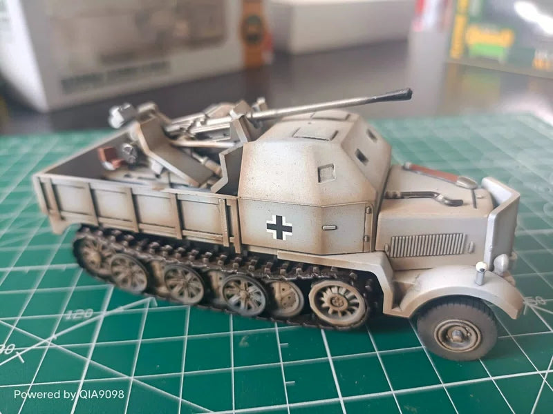1:72 Scale WWII German Sd .Kfz.7/2 Flak37 Antiaircraft Gun Winter Painting Model 07FC0E-D4 - KOEEK [8]