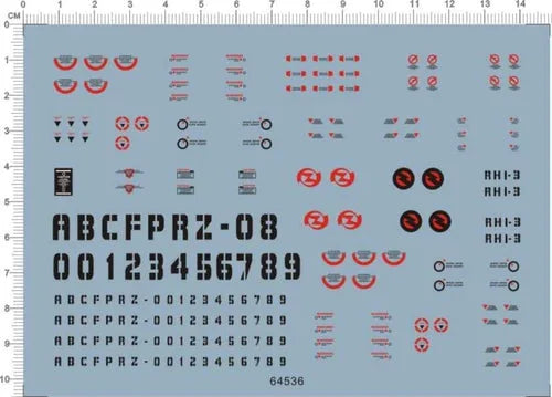 1/72 Zoids rhi-3 command wolf Model Kit Markings Water Slide Decal 07FC0E-D4 - KOEEK [1]