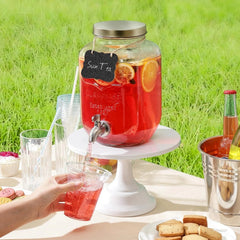 1 Gallon Drink Dispenser with Spigot 18/8 Stainless Steel– Airtight & Leakproof 07FC0E-D4 - KOEEK [4]