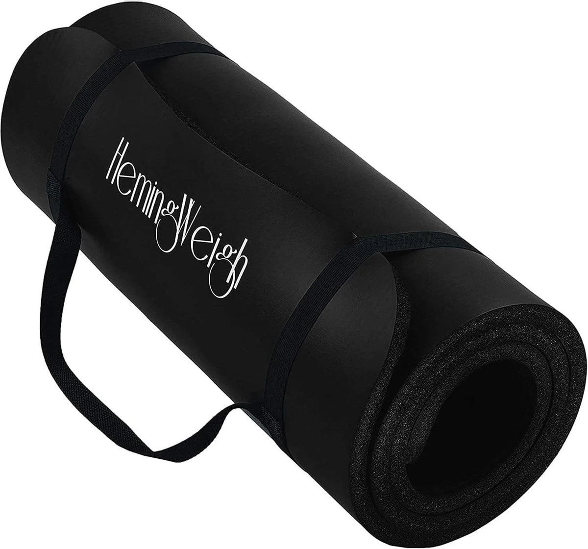 1 Inch Extra Thick Non-Slip Yoga Mat - Exercise Mat for Home Workouts, Black 07FC0E-D4 - KOEEK [1]