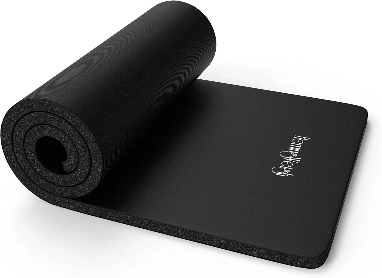 1 Inch Extra Thick Non-Slip Yoga Mat - Exercise Mat for Home Workouts, Black 07FC0E-D4 - KOEEK [2]