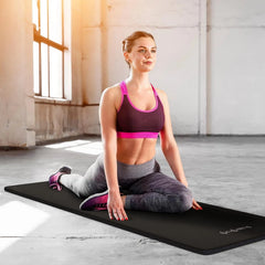 1 Inch Extra Thick Non-Slip Yoga Mat - Exercise Mat for Home Workouts, Black 07FC0E-D4 - KOEEK [3]