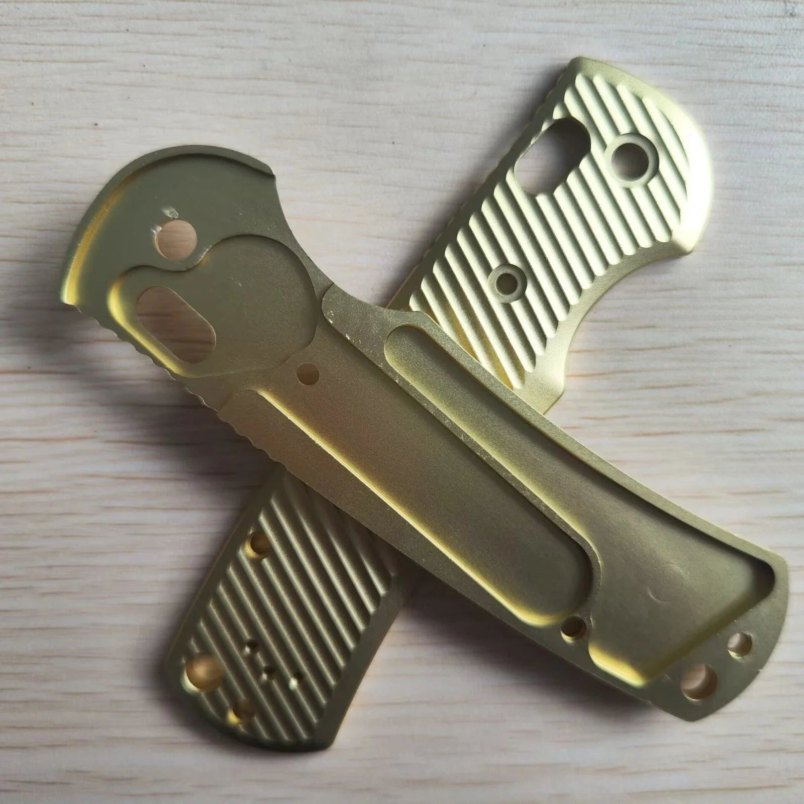 1 Pair Aluminum Alloy Handle Scales for Benchmade Griptilian 550/551 Knives 07FC0E-D4 - KOEEK [5]
