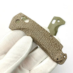 1 Pair Custom Handle Scales Micarta Patch for Benchmade North Fork 15031 Knife 07FC0E-D4 - KOEEK [4]