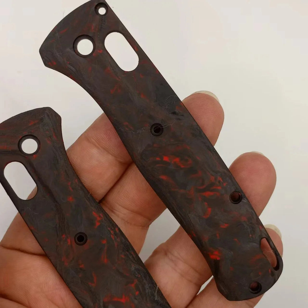 1 Pair Custom Made 3K Carbon Fiber Handle Scales For Benchmade Bugout 535 Knives 07FC0E-D4 - KOEEK [7]