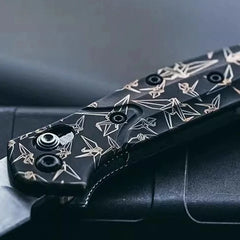1 Pair TC21 Titanium Alloy Knife Handle Scales for Benchmade 945 Knives 07FC0E-D4 - KOEEK [3]