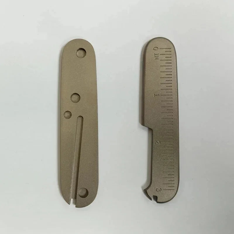 1 Pair Titanium Knife Handle Scales for 91MM Victorinox Swiss Army Knives 07FC0E-D4 - KOEEK [2]