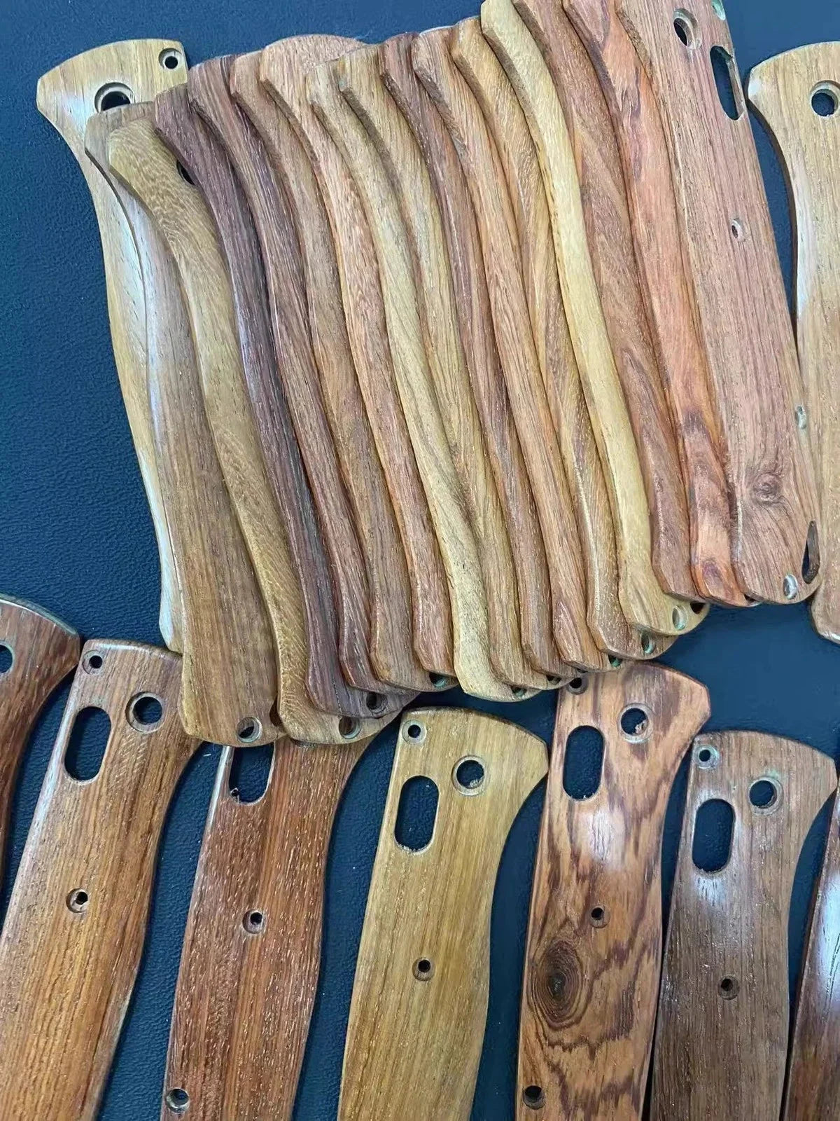 1 Pair Wooden Grip Handle Scales For Benchmade Bugout 535 Folding Knife 07FC0E-D4 - KOEEK [2]