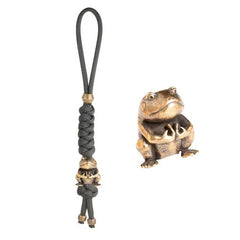 1 Set DIY Bead 100cm Rope Brass Frog Beads fo Knife Zipper Pull 07FC0E-D4 - KOEEK [1]