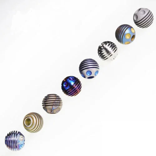 1  Titanium Alloy Lanyard Paracord Necklace Bracelet Beads DIY Cord Pendants 07FC0E-D4 - KOEEK [7]
