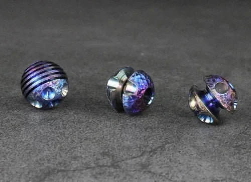 1  Titanium Alloy Lanyard Paracord Necklace Bracelet Beads DIY Cord Pendants 07FC0E-D4 - KOEEK [9]