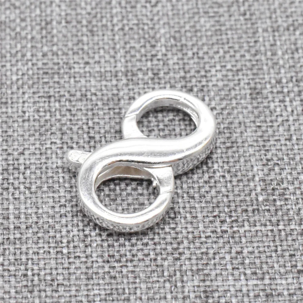 1pcs of 925 Sterling Silver Interchangeable Double Lobster Clasps for Necklace 07FC0E-D4 - KOEEK [1]